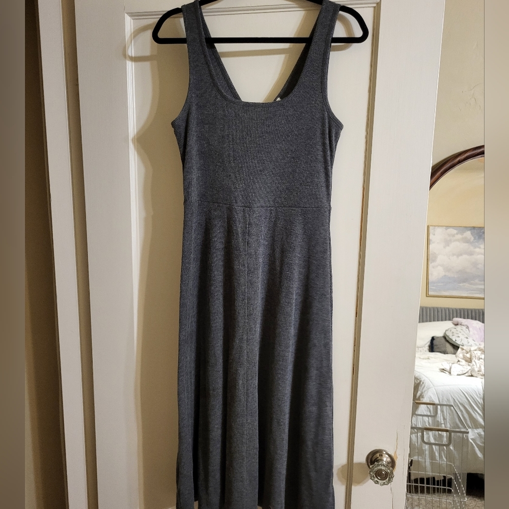 Treasure & bond midi dress gray